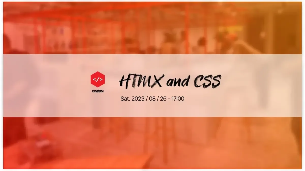 OG image for HTMX & CSS