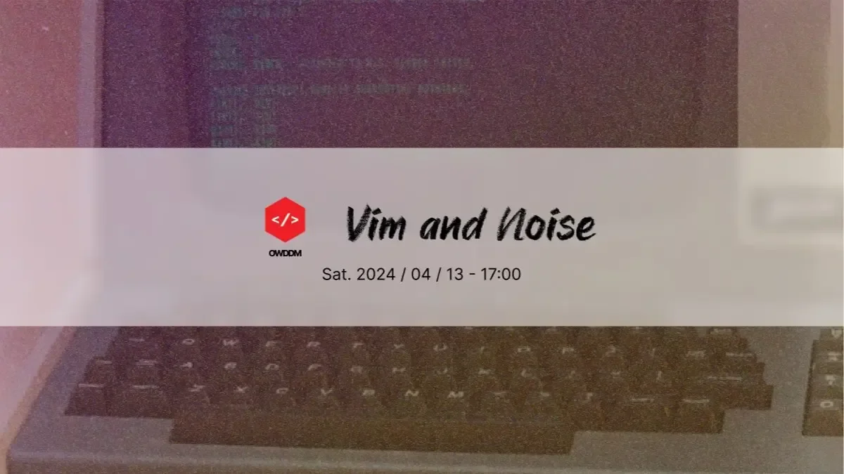 OG image for Vim and Noise